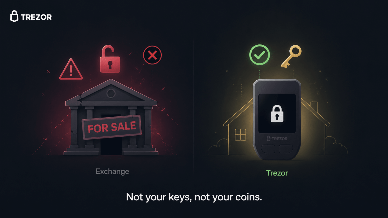 Trezor Hardware Wallet for Bitcoin and Crypto Self-Custody